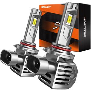 SEALIGHT Brightest 9006 Bulbs 60000LM for ATVs & Powersports, 2025 Version Cool White Brightness 60000Hrs Lifespan Wireless HB4 Fog Lights 10 Years Lifespan - Pack of 2