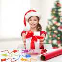 36 Pack Christmas Sticky Hand Toys, 8 Styles Christmas Stocking Tree Hat Glove Deer Snowman Sticky Stretchy Toys for Kids Boys Girls Christmas Stocking Stuffers Christmas Party Favors Gifts