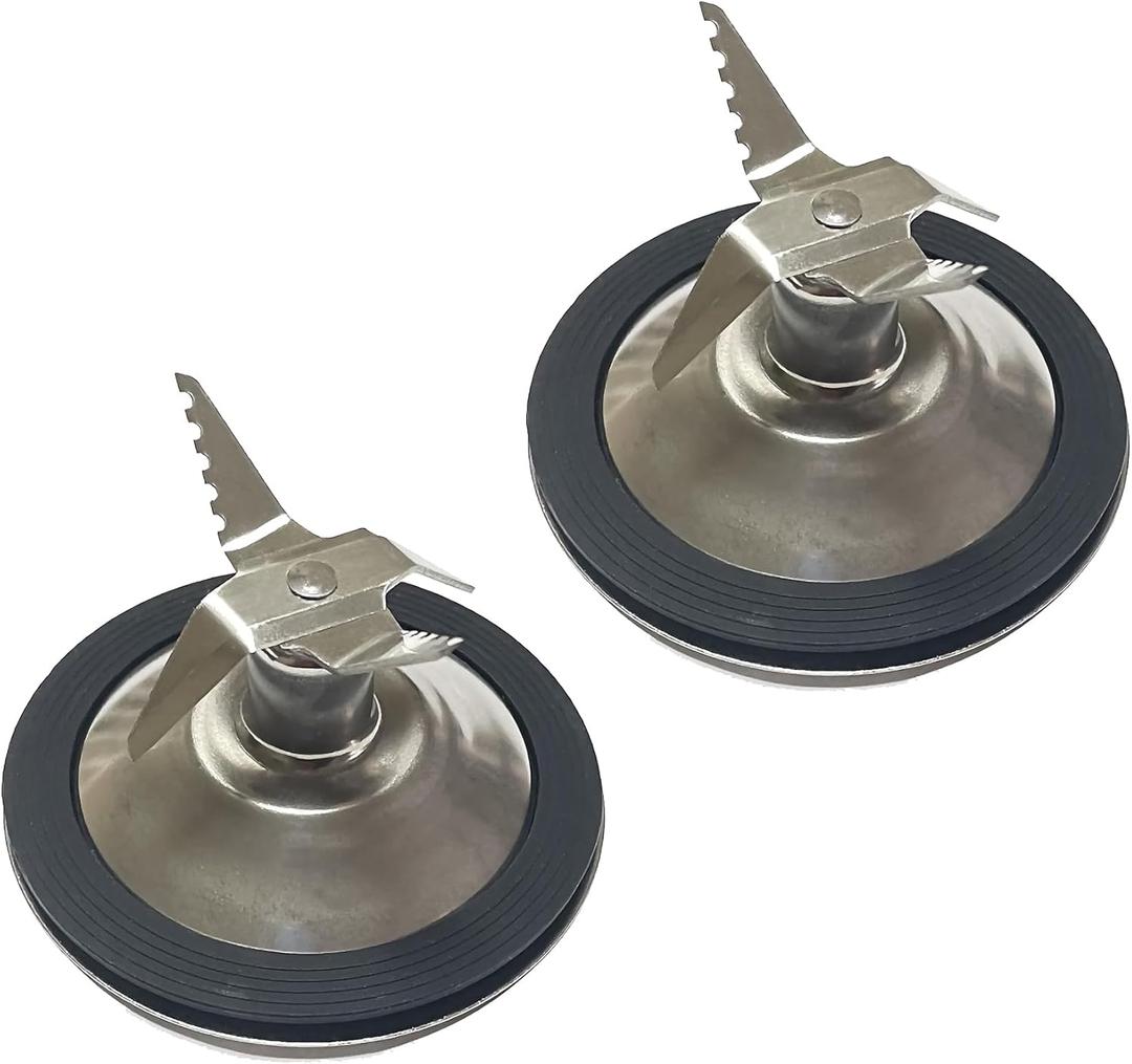 xiatnnxaa 4184 4184-625 Braun Blender Parts Replacement, 732231094 8184 Blender Blade & Clutch Gears for Braun MX2050 MX2000 Blender Ice Cutter Stainless Steel (2 Pack)