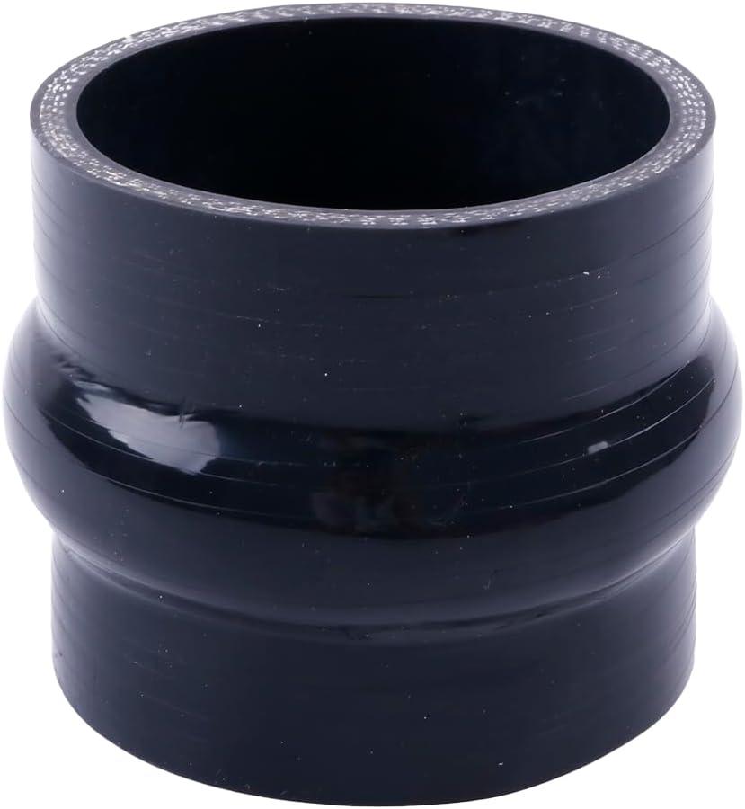 3 Inch (76mm) ID Hump Silicone Coupler Straight Reinforced Hose，4-ply Turbo/Intercooler/Intake Piping
