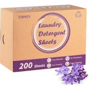 Laundry Detergent Sheets, 200 Sheets Lavender Laundry Soap Strips - No Plastic Jug Travel Portable Liquidless Washing Supplies Eco-Friendly Hypoallergenic - 200 Loads