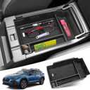 MOCHNET Center Console Organizer for 2024 2025 2026 Subaru Crosstrek Accessories & 2024-2026 Subaru Impreza Console Tray, 2026 Crosstrek Hybrid Accessories 2024+ Impreza Armrest Storage Box (Black)