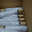 50 Pcs Wedding Umbrellas Bulk Folding Umbrella for Wedding Decorative Parasol Windproof Rainproof for Bridal Shower Bride Groom Photography Props (White), 21 inches