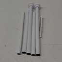 Shower Curtain Rod Adjustable 43-92 inch, 1"Diameter Spring Tension Curtain Rod No Drill, Anti-Rust Non-Slip Shower Rod, White Shower Curtain Rod for Bathroom Tension
