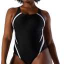 Speedo Women's Swimsuit One Piece Creora Highclo Quantum Splice High Cut Solid (8)