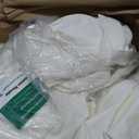 Showgeous 108 Inch Ivory Round Tablecloths, Polyester Table Covers