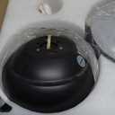 Tropical Ceiling Fans with Lights and Remote/APP Control, 45 Inch Low Profile Flush Mount Ceiling Fans, Palm Leaf Ceiling Fan with Light for Bedroom Patios Porch Outdoor, Brown