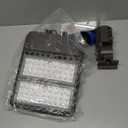 ledmo 200W LED Parking Lot Lights 5000K Street Shoebox Pole Lights Waterproof 26000LM Super Bright Dusk to Dawn Outdoor Commercial Area Flood Security Lighting Slip Fitter for Stadium Sport Garage