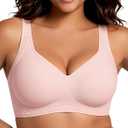 HORISUN Wireless Full Coverage Supportive Bras for Plus Size Women | no underwire comfortable,jelly support lift,seamless everyday bra,push up,for old women large breast,minimizer