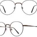 Round Reading Glasses for Women Men Vintage Retro Blue Light Blocking Computer Readers, Magnification Strength: 2.75 x