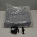 Inflatable Toddler Travel Bed, Portable Kids Air Mattress with Soft Bed Sheet, Toddler Air Mattress with Surround Safety Bumpers, Ideal for Home Use or Travel, Includes Pump and Carry Bag (Gray-White)