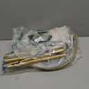 Nintiue Upgraded Modern Arc Dimmable Tall Standing Floor Lamp with Linen Shade, 1200 Lumens LED Bulb Included, for Living & Reading Room, Bedroom, Office & Nursery, Gold