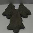 Shappy 3 Pcs Christmas Tree Throw Pillows Xmas Tree Shaped Plush Pillow Stuffed Christmas Decor for Party Home Sofa Cushion Bed Decorations (Dark Green)