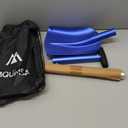 Portable Colorful Telescopic Aluminum Car Adjustable Extended Edition Snow Shovel (Blue + Silver)