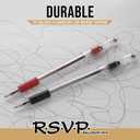 Pentel RSVP Ballpoint Pen, (1.0mm), Medium Line, Black Ink, 12 Pack (BK91PC12A)