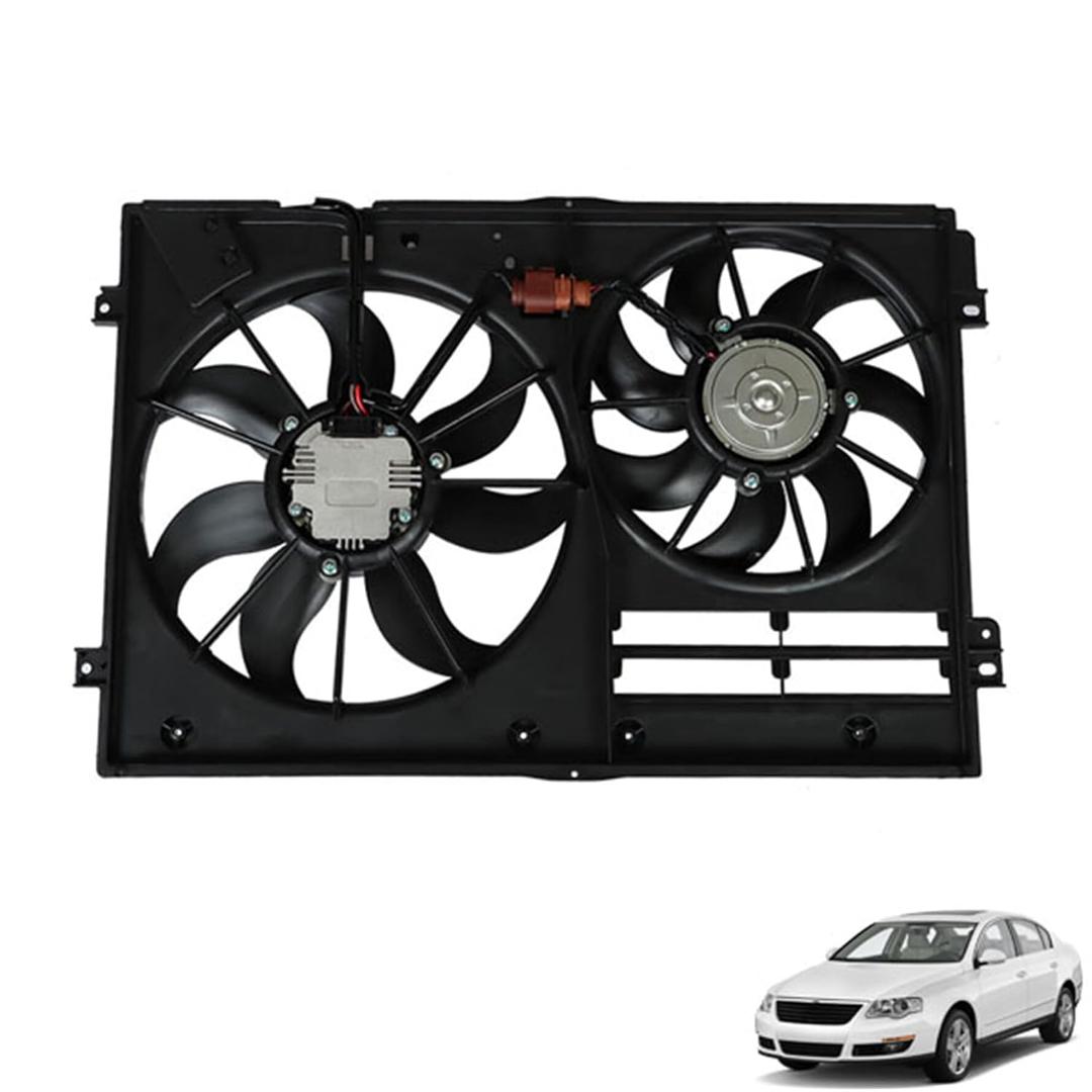 Radiator Cooling Fan Replacement for 2005-2015 Passat/Beetle/A3/CC/TT Quattro/Golf 1K0959455ES VW3117106