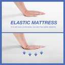 FDW | 8 Inch Queen Mattress | Medium Firm | Gel Memory Foam Mattress | White | Bed in a Box, CertiPUR-US Certified | Pressure Relief, Cooling Ventilated Foam | Washable Removable Cover