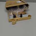 Acrridi Stocking Hangers for Mantel,4 Pcs 2 in 1 Adjustable Fireplace Christmas Stocking Holder,No-Drill, Easy to Install Garland Hanger for Christmas Decorations,Fits 0.1-3.5Mantles (Gold, 4)