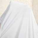 Women's Plus Size Tops Short Sleeve Twist T Shirt Crewneck Asymmetrical Casual Tee Shirts (White, XXXL)