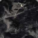 ZESICA Women's Winter Faux Fur Coats Fluffy Jacket 2026 Trendy Long Sleeve Lapel Shaggy Warm Outerwear with Pockets (Black) Small