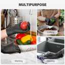 SWIFTLITE Black Vinyl Gloves, Food Grade Gloves Disposable Latex Free & Powder Free, Guantes for Cleaning Cooking Food Prep