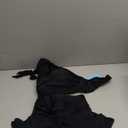 Yonique Womens High Waisted Bikini with Skirt Two Piece Swimsuit with Tummy Control Halter Bathing Suit (18 Plus, Black)