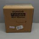 Portable Washing Machine, 15L Collapsible Mini Washer with 3 Cleaning Modes Drain Basket Small Foldable Laundry Machine for Travel Camping Dorms RVs Apartments Baby Clothes Underwear Socks Delicates