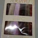 Heatless Curling Rods for Overnight Curls - Jumbo Soft Hair Rollers to Sleep in, No-Damage Flexi Rods with Silk Scarf - For All Hair Types and Texture - 6pcs Russet (Coffee brown)