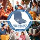 Heating Pad for Gifts Soothing Heat Therapy for Women & Men, Perfect Christmas, Mothers Day, Birthday Gifts for Her, Dad Gifts & White Elephant Gift, Cozy Stocking Stuffer for Women/Mom (12'' x 24'', Blue)