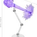 VICASKY Adjustable Action Figure Stand with Effects, 2pcs Doll Display Holder for Collectibles, Purple Plastic, 4.72 X 3.93 X 1.57 Inch, Ideal for Showcasing Models, Dolls, and Figures in Home, Off