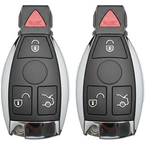 2PCS Car Key Fob Keyless Entry Remote 315MHz YZ3312 IYZ3317 for Mercedes 300 / SL Series for Mercedes C / E / G / M / R / S-Class 1997-2014 | 4 Buttons with Door Key