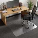 Chair Mat for Carpeted Floors, 36" x 48" Clear Heavy Duty Office Chair Mat, Low-Pile Carpet Protector, Smooth Glide for Desk & Computer Chairs, Under-Desk Coverage (Transparent)
