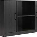 Ollie & Hutch Dory 55 Gallon Aquarium or Terrarium Tank Stand, Black Oak