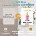 8 x Funny Birthday Card for Men and Women  Blow Out the Candle Birthday Card Gift for Husband, Wife, Boyfriend, Girlfriend (SK-0013)