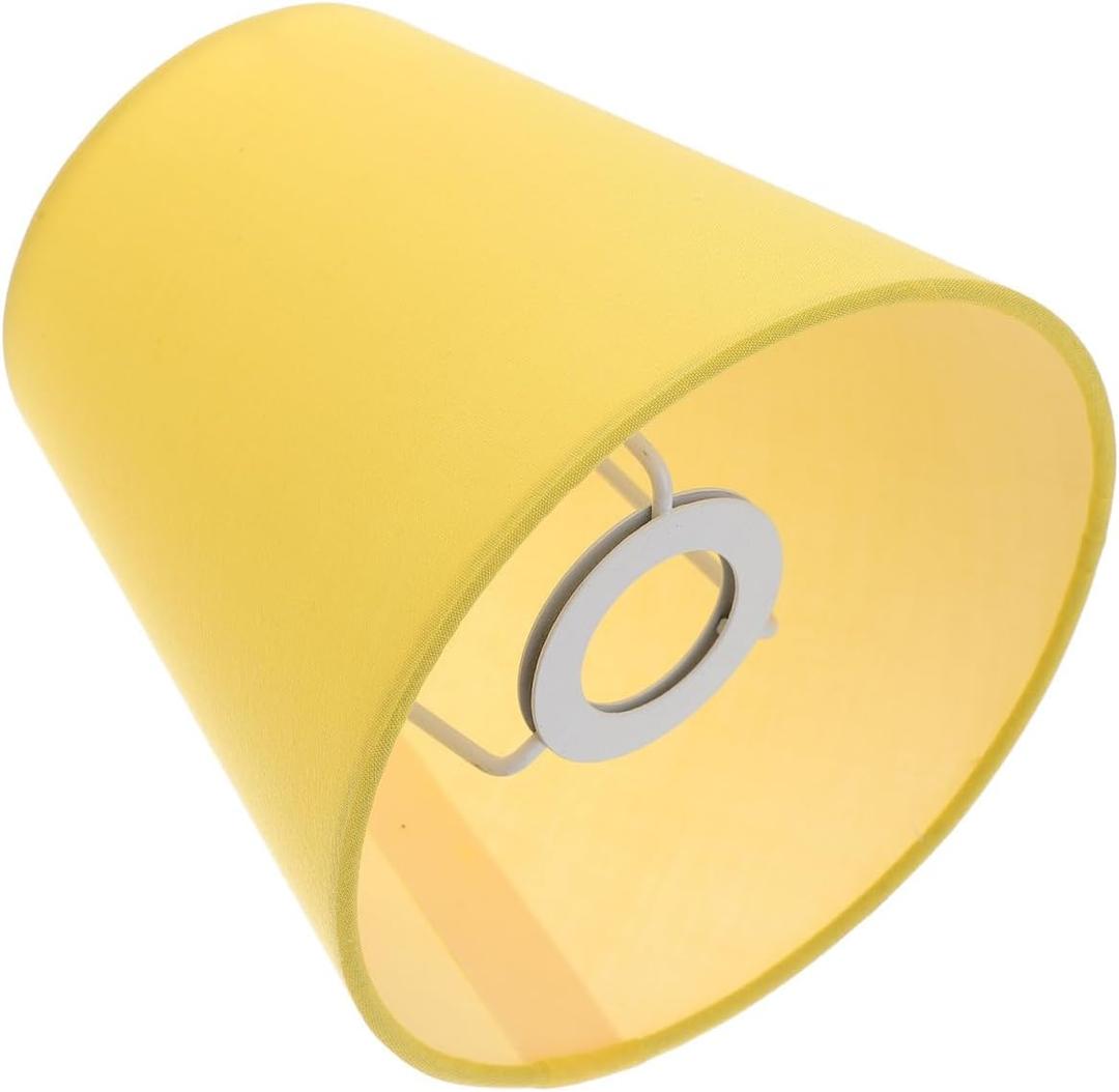 NUOBESTY Yellow Fabric Lamp Shade Decorative Light Cover for Home Ceiling Light Décoration