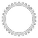 16in Concrete Circular Saw Blade, Ring-Shaped Concrete Cutting Machine Accessory, Suitable for Wood, Bricks, Aluminum, and Reinforcing Bars