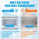 Soft Ice Packs Reusable Gel Pack 2, Hot and Cold Gel Ice Packs for Injuries, Headaches, Joint Pain Relief, Comfort Ice Pack Flexible Therapy on Neck, Ankle, Knee, Leg, Shoulder, Elbow, Wrist, Feet