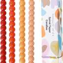 Spiral Taper Candles Gradient Orange Twisted Candle Conical Stick Candles for Holiday Wedding Party Wax Unscented Dinner Candle Dripless,Christmas Gift H 10 Inch, 4pcs Gradient Orange-C