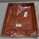 KOLWOVEN Wood Letter Tray -Load Documents Tray for Office Desktop Organizer - Desk Magazine, File, Folder, Paper Holder - Paper Document File Tray Front Drak Brown