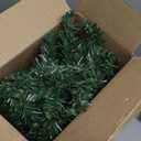 HomeKaren Christmas Garland 9 Ft by 12 Inch Prelit Fraser Fir Xmas Garland with 50 Lights, Real Like Lush and Classics Green Style for Indoor Outdoor Home Decoration (Brief-Classic_Plug-in)