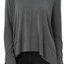 ODODOS Women's Modal Soft Long Sleeve Tee with Thumb Hole Athletic Gym Workout Tops Yoga Shirts Size 2XL