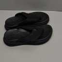 ONCAI Women's Orthotic Cushion Flip Flops Recovery Walking Sandals for Women with Arch Support Summer Comfortable Slip On Flip Flops for Woman's Size 7, Black