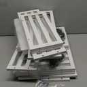 Wisuce Bamboo Under Bed Storage Containers- Underbed Organizer with Wheels with Large Dust Bag,Sturdy Wood Rolling Under the Bed Shoe Storage Organizer Drawer 2 Packs (White, Small)