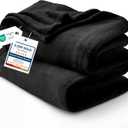 Bedsure GentleSoft Fleece Blankets King Size Black - Bed Blanket Soft Lightweight Plush Cozy Fuzzy Luxury Microfiber, 108x90 inches