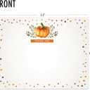 Koko Paper Co. Fall Pumpkin Thank You Cards  25 Flat Note Cards with Envelopes - Autumn Thank You Notes for Baby Shower, Bridal Shower, Thanksgiving & More, Made in USA