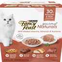 Purina Fancy Feast Wet Cat Food Variety Pack Gourmet Naturals Poultry and Beef Collection - (Pack of 30) 3 oz. Cans