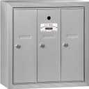 Salsbury Industries 3503ASU Surface Mounted Vertical Mailbox with 3 Doors and USPS Access, Aluminum