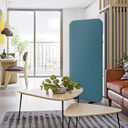 DECOLAB Freestanding Room Partition, Indoor Privacy Panel for Studio Apartment, Living Room, Bedrooms, Home Offices, Worksapces, Anti Scratch, 29"x65", Sapphire