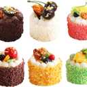 6 Pack Fake Cupcakes, Artificial Cupcakes for Display, Faux Cake Dcor, Realistic Fake Artificial Food for Display, Fake Desserts Pastries for Decoration