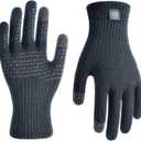 DexShell Waterproof Knit Gloves for Men & Women, Windproof for Running Cycling in Cold Wet Spring & Autumn, Touchscreen, UltraFlex 2.0 XL, Black